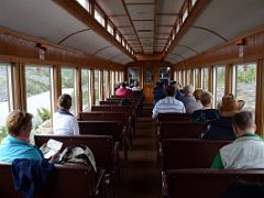 03 Inside The White Pass and Yukon Route Train After leaving Fraser BC On The Way Down To Skagway Alaska